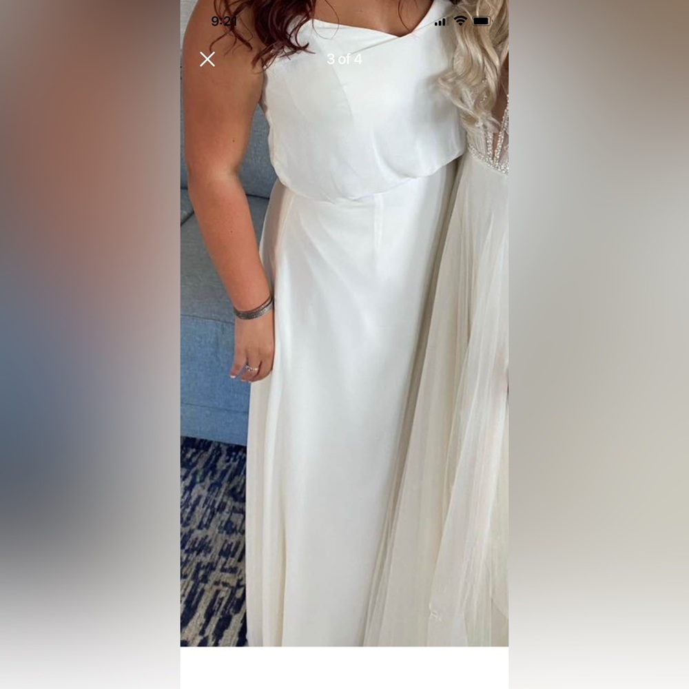 Ivory bridesmaid dress. Could be used as a wedding dress. Worn once